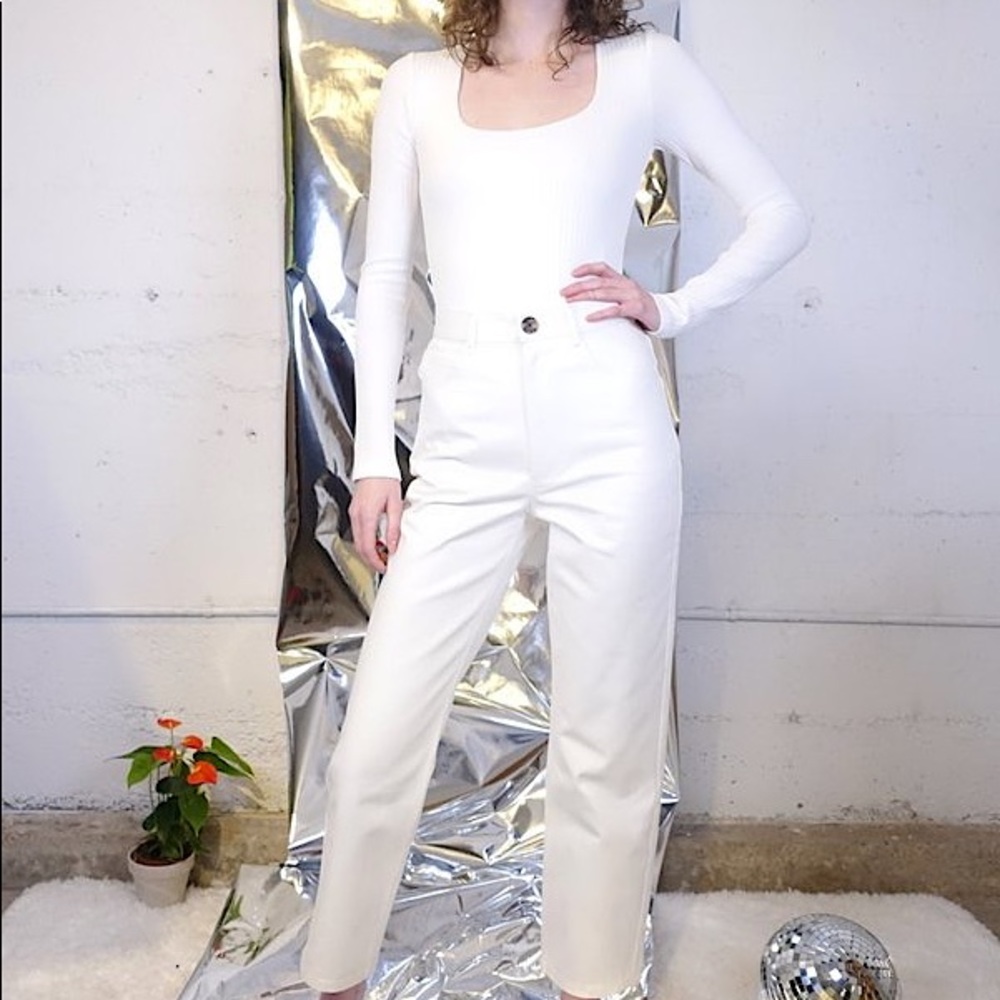 NWT Mara Hoffman Fontana Pant in Cream White